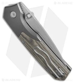 Vosteed Psyop 299 Top Liner Lock Knife Green Norplex UltreX Micarta (3" SW) -Knives Store Vosteed Psyop 299 Top Liner Lock Knife Green Norplex UltreX Micarta 3in SW BHQ 220345 td side large