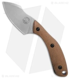 White River Apex Fixed Blade Knife Natural Canvas Micarta/Blk Liners (2.7" SW)