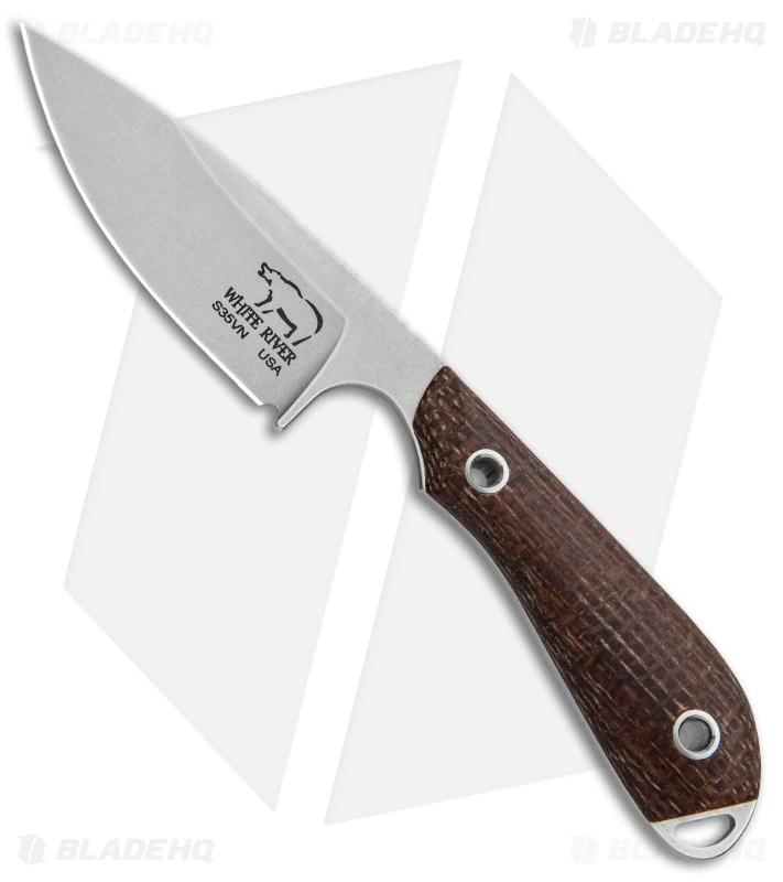 White River M1 Caper Fixed Blade Knife Burlap Micarta Natural (3.1" SW) 1 White River M1 Caper Fixed Blade Knife Burlap Micarta Natural (3.1" SW)