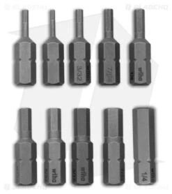 Wiha Tools 10 Piece Standard Hex Bit Set - 72596