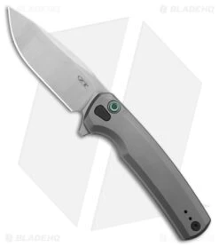 Zero Tolerance 0044 Button Lock Knife Gray Titanium (3.25" Satin) ZT