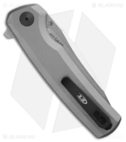 Zero Tolerance 0044 Button Lock Knife Gray Titanium (3.25" Satin) ZT -Knives Store Zero Tolerance 0044 Button Lock Knife Gray Titanium Satin ZT BHQ 209755 kr side large