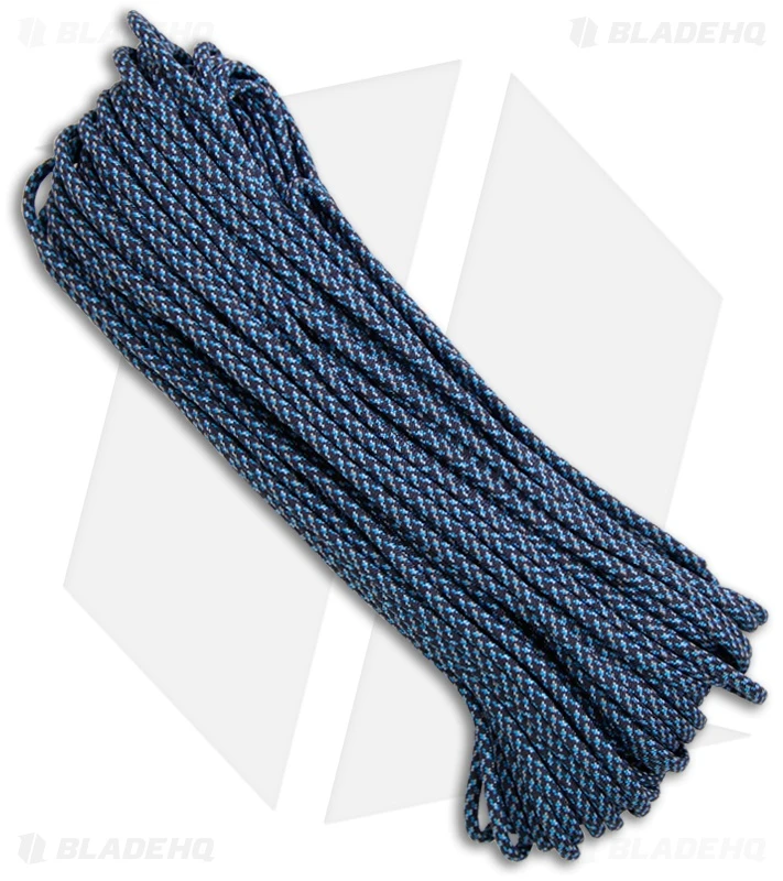 Blue Spec 550 Paracord Nylon Braided 7-Strand Core (100') USA 1 Blue Spec 550 Paracord Nylon Braided 7-Strand Core (100') USA