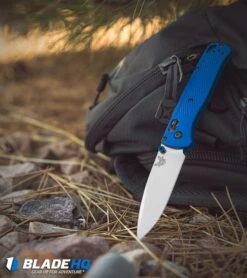 Benchmade Bugout AXIS Lock Knife Blue (3.24" Satin) 535 -Knives Store benchmade bugout 535 BHQ 74149 dl large