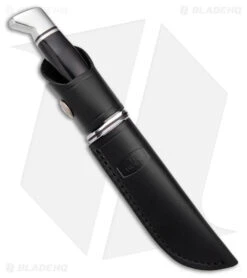 Buck Knives Buck 117 Brahma Fixed Blade Knife Black Phenolic (4.5" Satin) 0117BKS-B -Knives Store buck 117 Brahma fixed blade Black phenolic satin BHQ 179259 jr sheath large