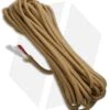 25' Coyote Brown 550 FireCord Paracord Nylon Braided 7-Strand + 1 Tinder Core