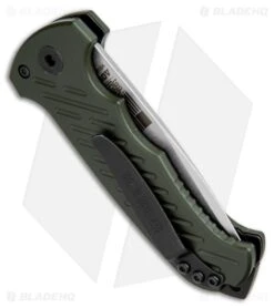 Gerber Auto 06 10th Anniversary Automatic Knife OD Green (3.6" Stonewash) -Knives Store gerber 06 auto green 30 001263n BHQ 36922 dl side large