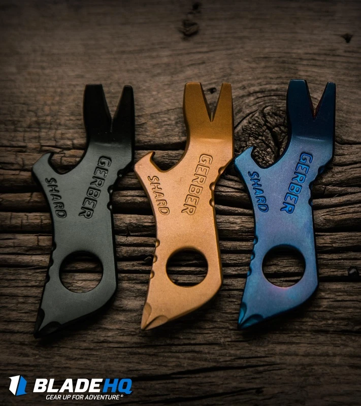 Gerber Shard Keychain Tool Prybar Bottle Opener - Black 2 Gerber Shard Keychain Tool Prybar Bottle Opener - Black - Image 2