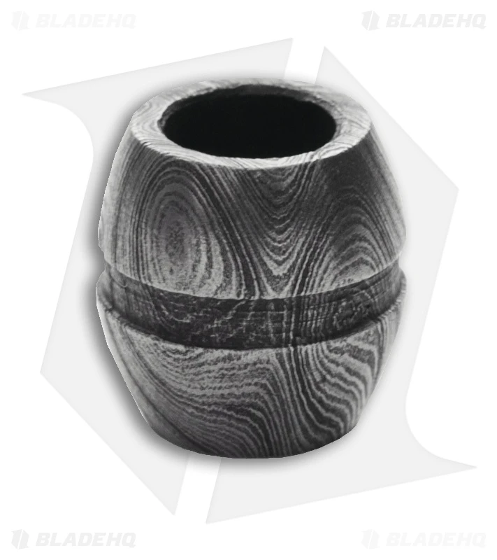 Tallen Bisect Single Groove Bead (Damascus) 1 Tallen Bisect Single Groove Bead (Damascus)