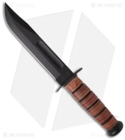 Ka-Bar Bowie US ARMY Full-Size Fixed Blade Knife (7" Black) 02-1220