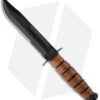 Ka-Bar Short USMC Fighting/Utility Knife Leather Sheath (5.25" Black Serr) 1252