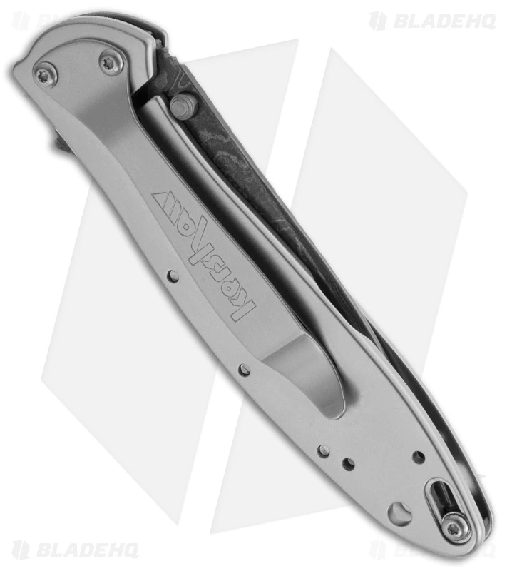 Kershaw Leek Assisted Opening Knife Gray Steel(3" Damascus) 1660DAM 2 Kershaw Leek Assisted Opening Knife Gray Steel(3" Damascus) 1660DAM - Image 2