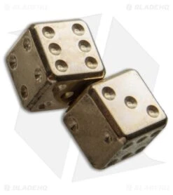LionSteel Acorn Dice Keychain (Brass) DDOT -Knives Store lionsteel dd ot dice cm large