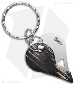 LionSteel LionBeat Folding Keychain Knife Dark Horn (1.125" Satin)