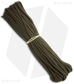 OD Green 550 Paracord Nylon Braided 7-Strand Core (100') USA