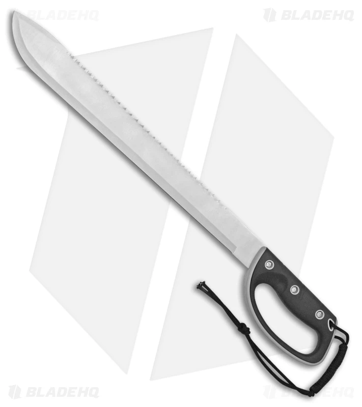 Rite Edge Hedge Smash Fixed Blade Machete Black Rubber (18" Satin)CN926813 1 Rite Edge Hedge Smash Fixed Blade Machete Black Rubber (18" Satin)CN926813