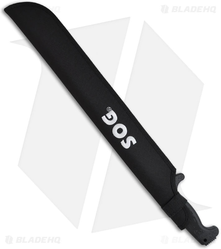 SOG SOGfari Machete Fixed Blade Knife (18" Black) MC-02 2 SOG SOGfari Machete Fixed Blade Knife (18" Black) MC-02 - Image 2