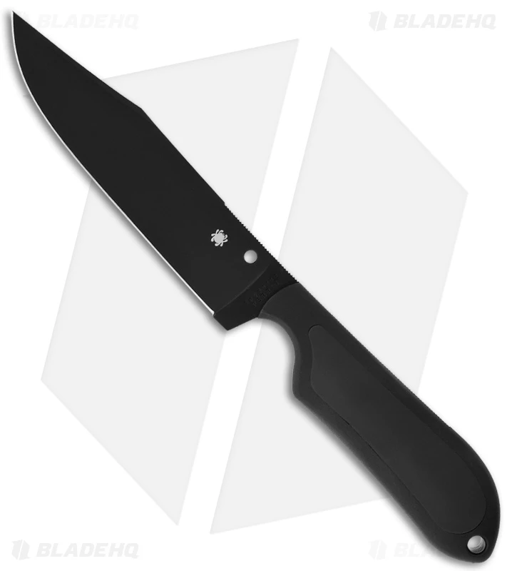 Spyderco Perrin Street Bowie Fixed Blade Knife (5" Black) FB04PBB 1 Spyderco Perrin Street Bowie Fixed Blade Knife (5" Black) FB04PBB