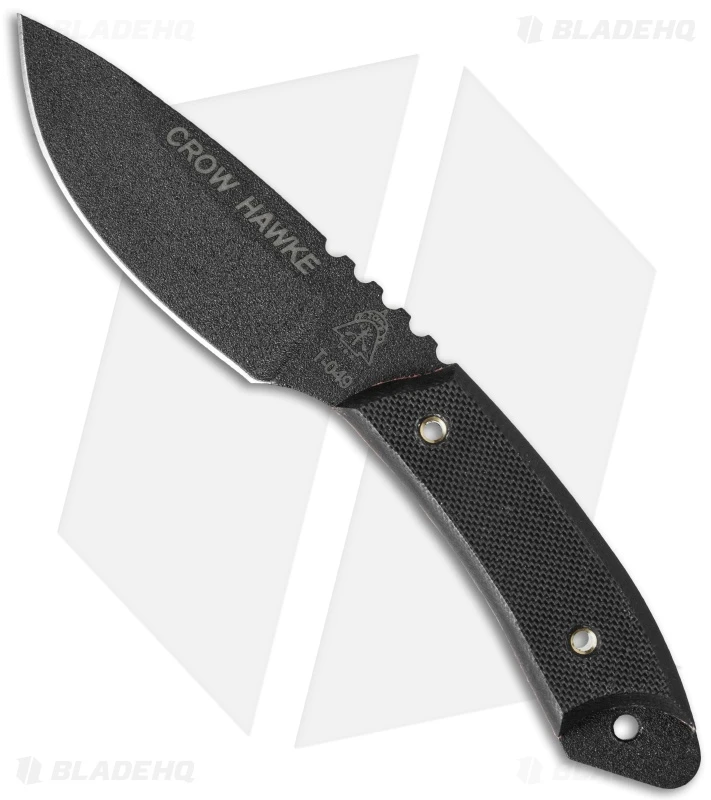 TOPS Knives Crow Hawke Neck Knife (2.25" Black) CRK-01 1 TOPS Knives Crow Hawke Neck Knife (2.25" Black) CRK-01