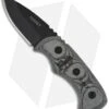 TOPS Knives Ferret Fixed Blade Neck Knife (1.875" Black Plain) FBHP-01
