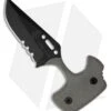 TOPS Knives Grim Ripper Knife Fixed Blade Push Dagger (3.75" Black Serr) GRPR-01